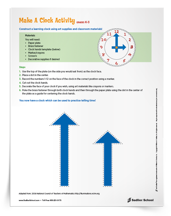 Make a Clock Activity
