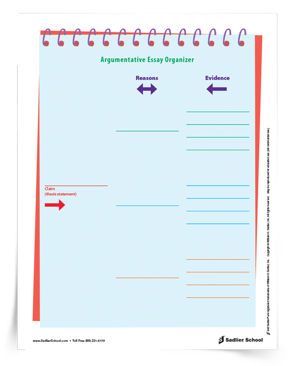 Argumentative Writing Graphic Organizer & Tip Sheet