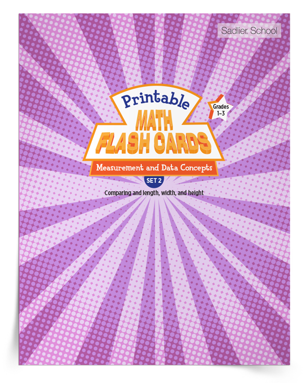 Measurement and Data Math Flash Cards