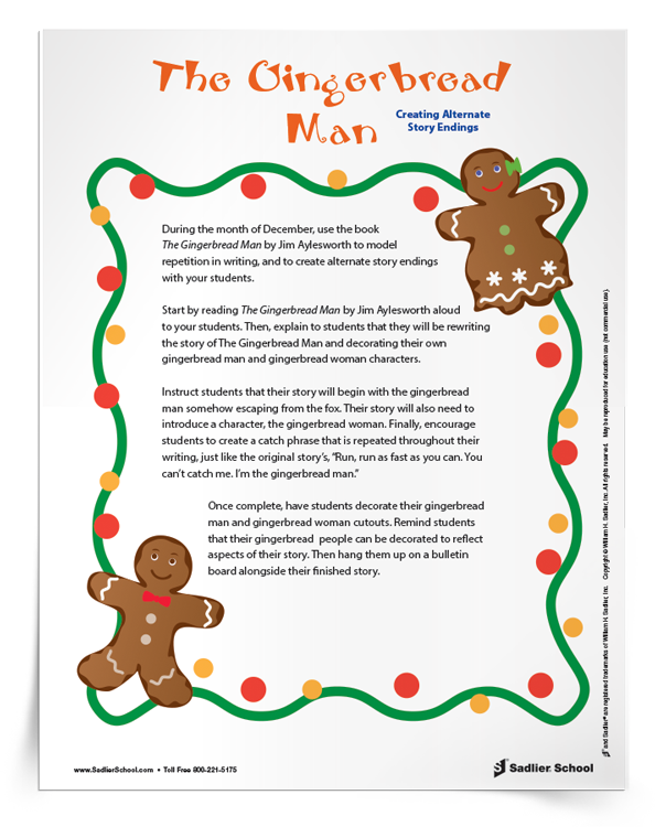 The Gingerbread Man Activity