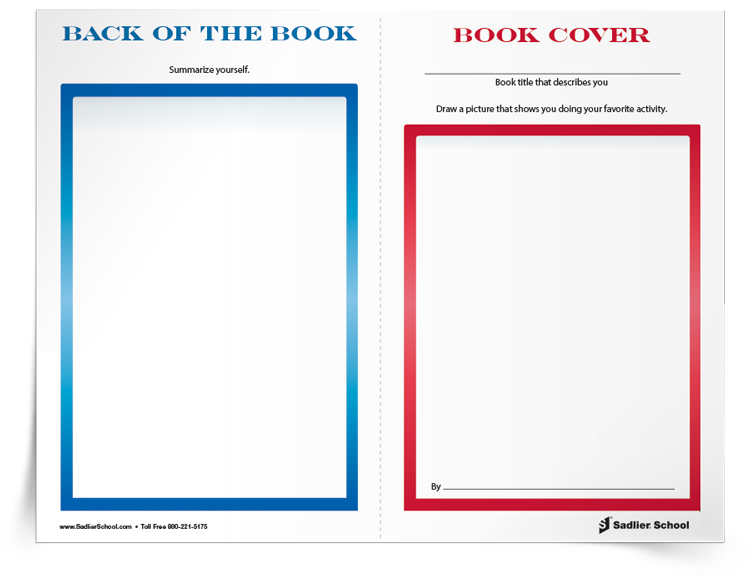 Student Book Cover & Table of Contents Activity