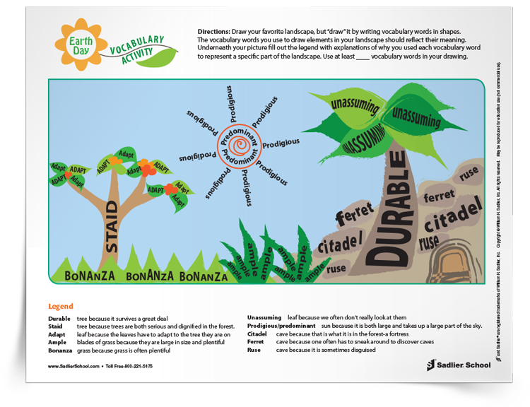 Earth Day Vocabulary Activity