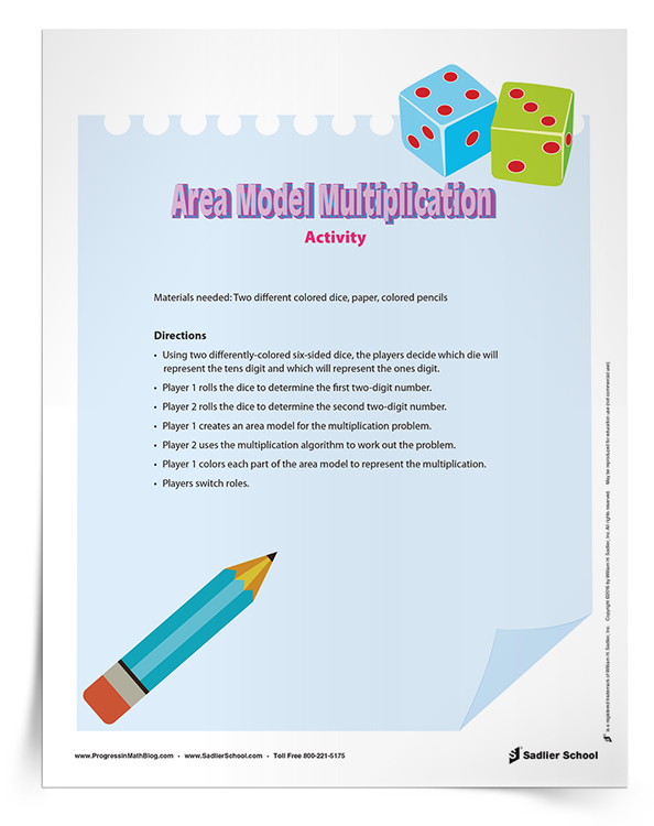 Area Model Multiplication Activity