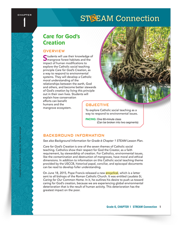 Sadlier Math STREAM Lesson Plans for Catholic Schools