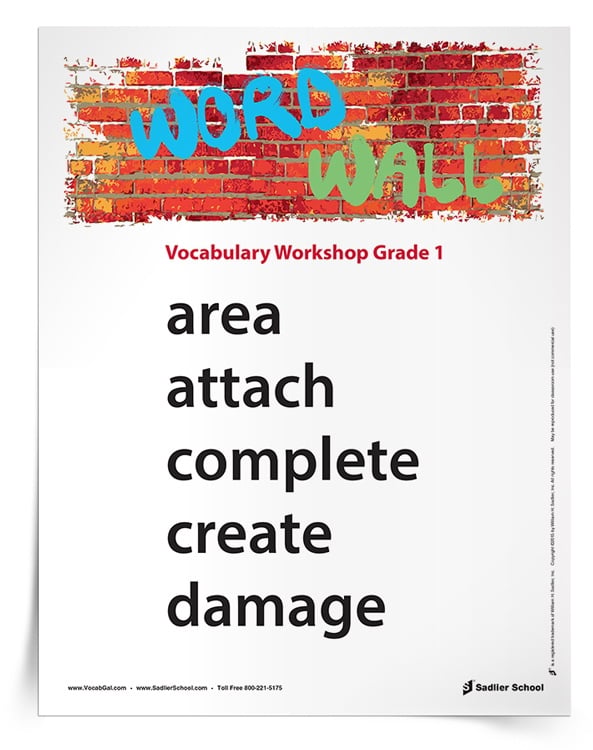 Vocabulary Workshop Word Wall